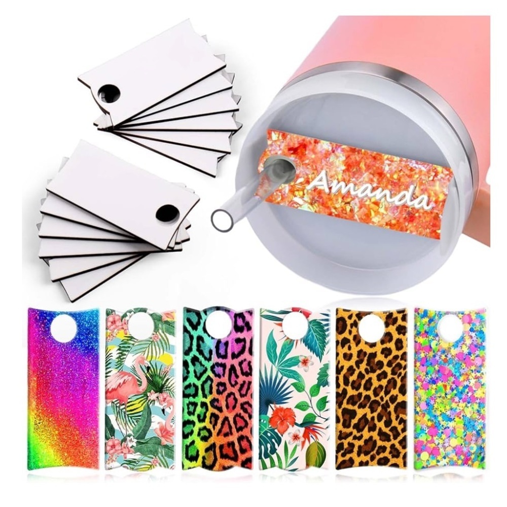 Sublimation Acrylic Name Plates for Tumblers Box 20 pack New